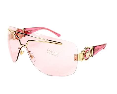 pink versace eyeglass frames.